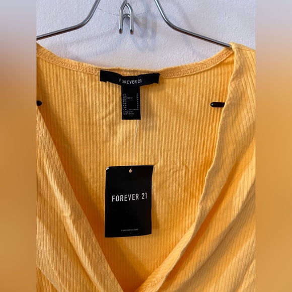 FOREVER 21 - NWT Women’s Yellow Bodysuit - Small - Picture 2 of 6